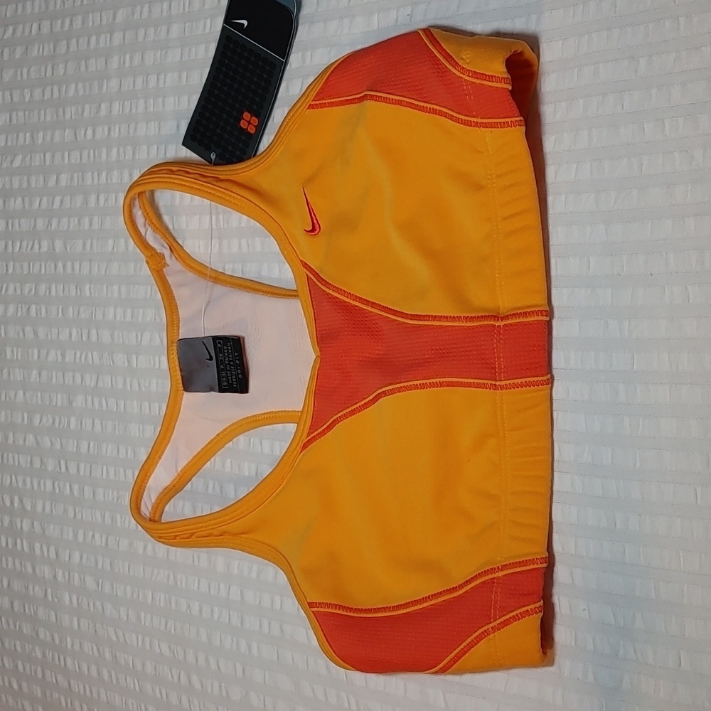 Nike Women's Orange & Red Racerback Sports Bra